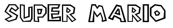 Super Mario Bros. font preview